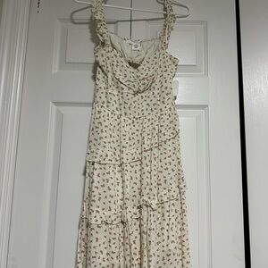 Altar'd State Cream Floral Mini Dress